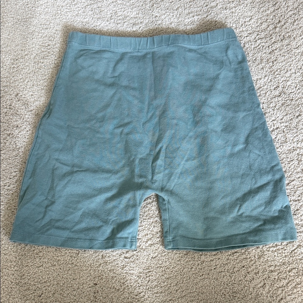 Brandy Melville Light Teal Knit Biker Shorts